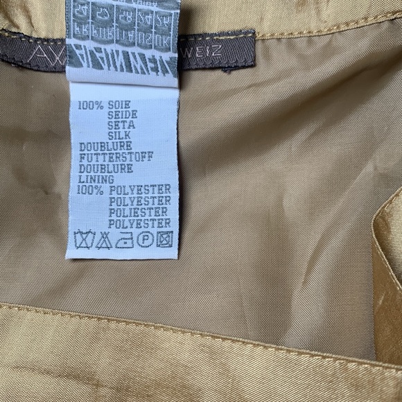 Alain Weiz gold silk skirt 100% silk - Picture 5 of 5